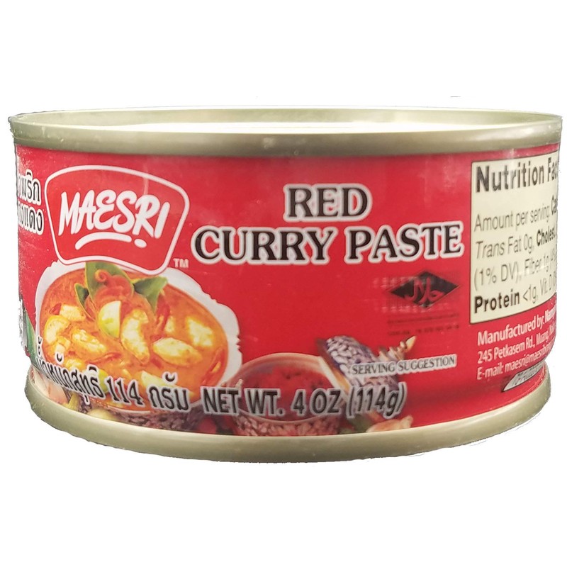 Maesri Thai Curry Paste Yellow, Red, Panang Combo Pack