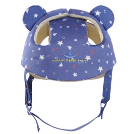 Ocanoiy Baby Infant Helmet Toddler Headguard Head Protective Cushion Cute Children Adjustable Helmet Hat Harnesses Cap Kid Child Crawl Walk Playing (Starry Blue)