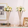 14 Tall Golden Metal Tabletop Vase Wedding Flower Display Stand