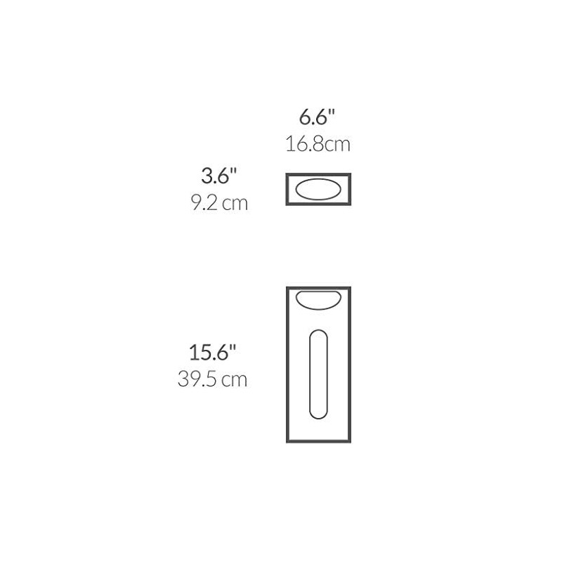 simplehuman Wall Mount Grocery Bag Dispenser, Brushed Stainless Steel