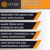 GTSE 6” Red Zip Ties, 1,000 Bulk Pack, 40lb Strength,