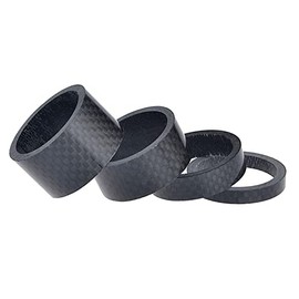 Ruifu 1 1/8" 5mm 10mm 15mm 20mm Carbon Fiber Washer Bicycle Headset Stem Spacer Kit (Matte)