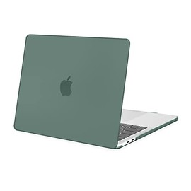 MOSISO Compatible with MacBook Pro 13 inch Case 2022, 2021, 2020-2016 Release A2338 M1 A2289 A2251 A2159 A1989 A1706 A1708 with/Without Touch Bar, Plastic Hard Shell Case Cover, Midnight Green