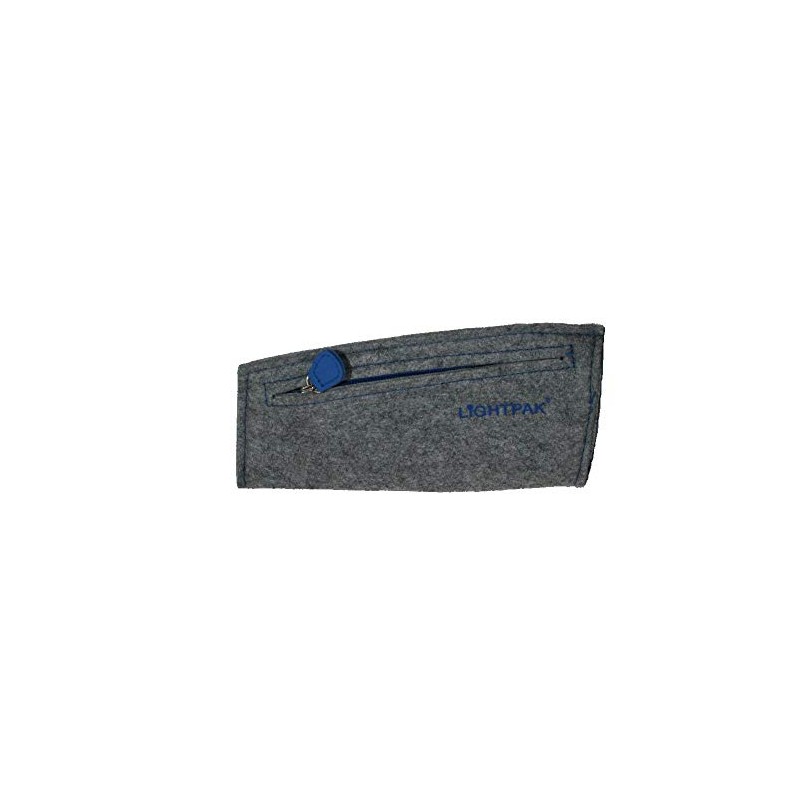 Lightpak 43095 - Drop Pencil Case, Light Grey, Felt Pencil