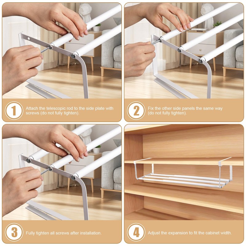 eygeufg Expandable Shoe Rack Organizer – Hanging Adjustable Shoe Rack