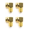 deleyCON 4 x Satellite Angle Adaptor 90° Degree for Coaxial