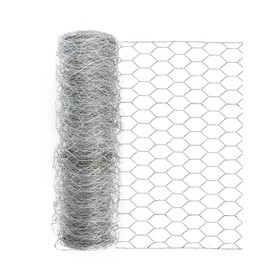 Garden Poultry Chicken Wire Netting - 57 '' × 150 ' Garden Fence Animal Barrier, Chicken Wire for Crafts, 1 inch Mesh Poultry Netting Fence, Pet/Rabbit/Chicken Wire Fencing