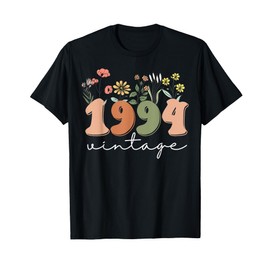 30 Years Old Vintage 1994 30th Birthday Tee Wildflower Women T-Shirt