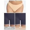 Leovqn Seamless No Camel Proof Thongs Mid Waist No Show