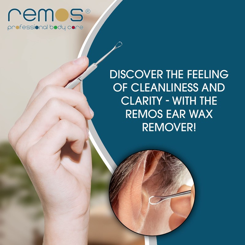 REMOS Ear Wax Remover Made of Stainless Steel - Easy