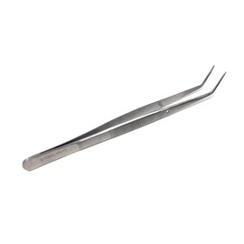 Succulent Bonsai Tweezers 6" Stainless Steel Nippers with Angled Serrated Tips for Indoor and Outdoor Garden Planting Tool Multipurpose Pliers Suitable for Seeding Flowers, Cultivation, Trimming