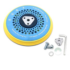 Trade-Shop Velcro Sanding Disc/Backing Plate Diameter 150 mm M8 5/16 Inch Thread + Adapter Set Compatible with Rupes Makita Festool Dynabrade Mirka Random Orbital Sander