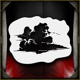 Cloud 1 AirSick Airbrush Stencil Template