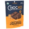CHOCXO Organic Toffee Almond 69% Dark Milk Chocolate Snaps, 3.45