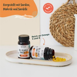 Wolf Belly - Omega 3 Kapseln für Hunde 100% Natürlich (60 Stück), Fischöl Kapseln für Hunde Hochdosiert, Sardinenöl für Katzen Lebensmittelqualität, Omega 3, 6 & 9 Fischöl Futterzusatz