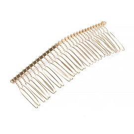 6 Pcs 30 Teeth Metal Wire Hair Clip Comb Simple Hair Side Comb Bridal Wedding Veil Hair Comb Vintage Twist Hair Clip Pin Hair Styling Comb Accessory for Bun