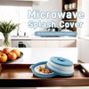 Microwave Splatter Cover 10.2 Inch with Handles, Collapsible Vented Silicone