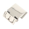 Curved Single‑Sided Hinge Stainless Steel Bathroom Hinge for Tempered 8‑12mm