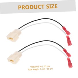 Zerodeko 1Pair Speaker Wire Harness Adapter Plug Car Accessory for Easy Speaker Installation Durable and Reliable Connection Plug and Play Design
