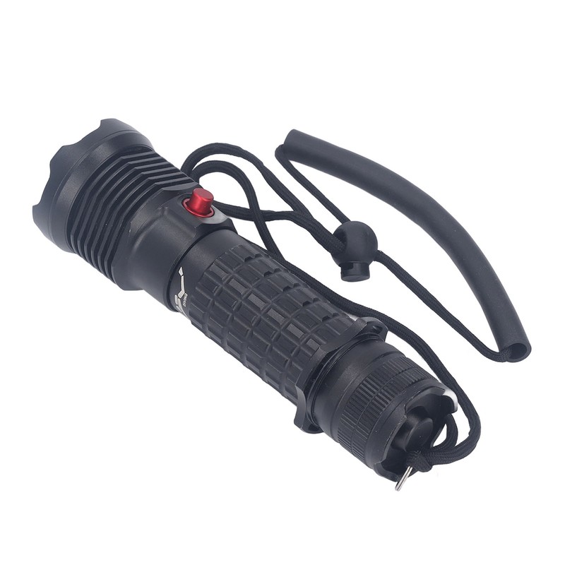 Diving Flashlight LED White Light Underwater Dive Torch IPX8 Waterproof