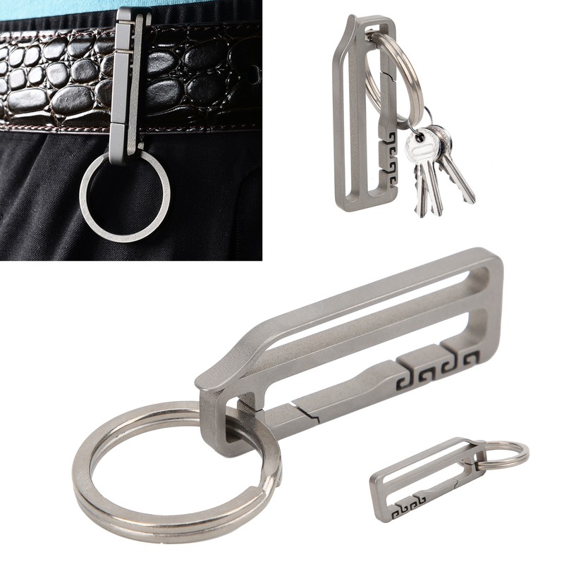 Titanium Alloy Belt Hang Buckle Durable Key Chain Waist Hanging