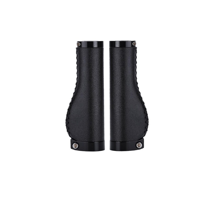 REYLNXR Bicycle Grips Road Bike Leather Comfortable Anti-Slip Shock Absorption