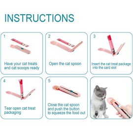 wiyici Cat wet treats dispense spoon，Treat squeeze spoon， Feeding & Watering Supplies Wet Cat Food Storage pet Food Spoon (Green)