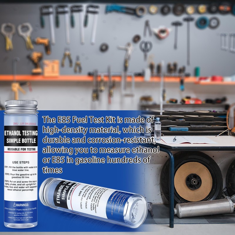 Dunkive 2 Pcs Reusable Ethanol Tester E85, Wide Mouth Fuel