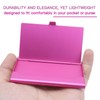 Joyangy Pack of 2 Rose Red Metal Business Card Holder,