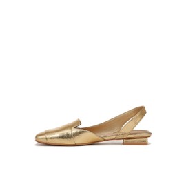 Franco Sarto Womens Teagan Slingback Flats Gold Metallic 8.5 M