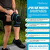 MEDWAY Rodillera Elástica Deportiva Premium Color Negro - Azul