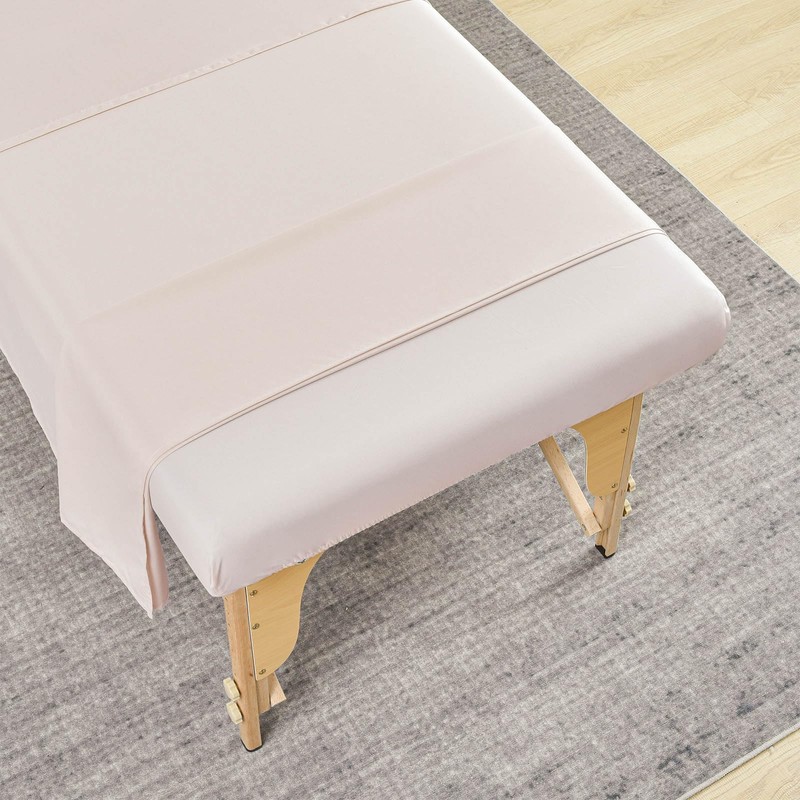 Kesfey 3 Piece Microfiber Massage Sheet Set Including Massage Flat