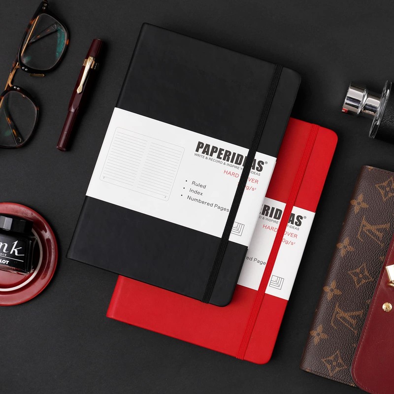 PAPERIDEAS Notebook A5 Hardcover (Dot, Lilac)