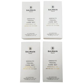 Balmain New BALMAIN Paris Amenity Travel Care Set Hand Cream and Lip Balm Pack of 4 sets