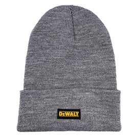 DEWALT Men's Hawthorne 13" Made in USA Beanie (Heather Grey)