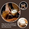 Ulrikco 4 Pack Double Walled Glass Coffee Mugs with Bamboo