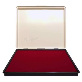 Uimprint Extra Large 7'' x 8'' Industrial Rubber Stamp Ink Pad, Red