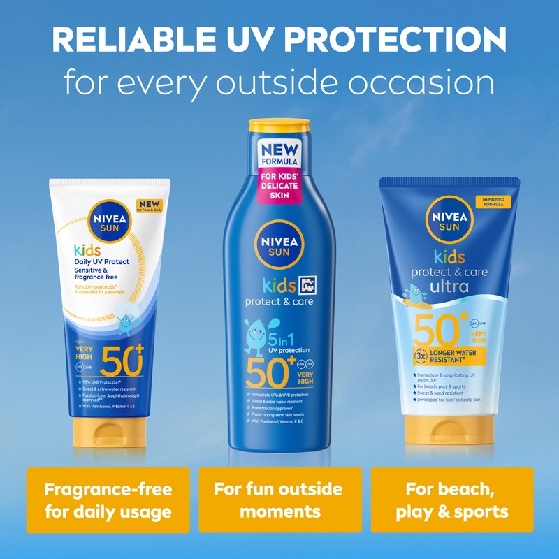 NIVEA SUN Kids Daily UV Protect Sensitive SPF 50+ Sun