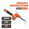 ABRAPRO 3/8"x 13" Air Belt Sander with 20Pcs Zirconia 40/60/80/120