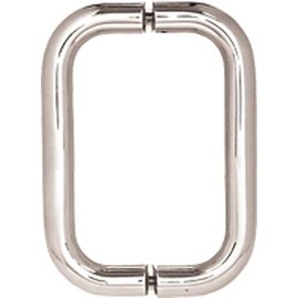 CRL 6" Brushed Nickel (BM Series) Back-to-Back Tubular Handle without Metal Washers