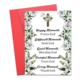 Christmas Cards Christian Gifts for Women Mom Christmas Gifts for Men Stocking Stuffers Religious Gifts for Kids Son Daughter Birthday Cards for Adults Friends Confirmation Baptism Gifts for Girl Boys