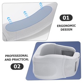 SAFIGLE Soft Neck Protector Comfortable Cervical Collar for Relief Neck Wrap for Home and Office Use Breathable Memory Support