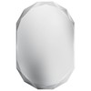 Suidia Bathroom Mirror, 20" x 30" Oval Wall Mirror, Frameless