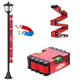 Valentines Day Gifts for Him, Foldable Leveler Tool, Dobetter 28-Inch 5 Sections Box Level with 45°/90°/180°Bubbles, Magnetic Level for Carpenters, Woodworkers, Fabricators