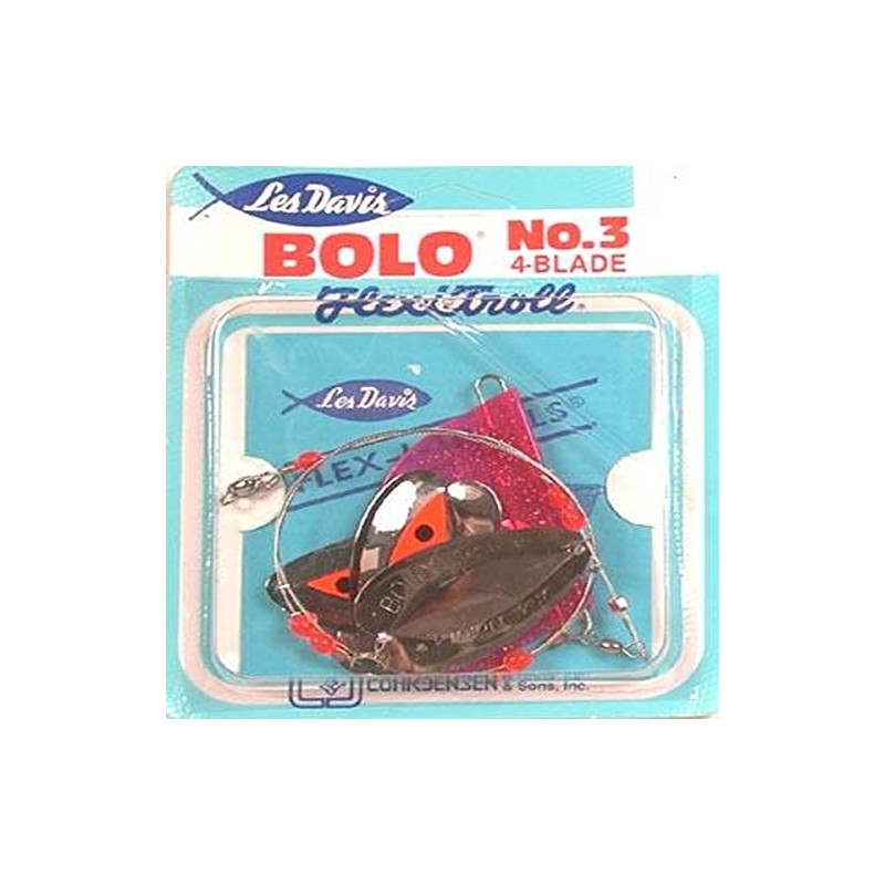 South Bend Sporting Goods 3 Bolo Flex-i-Troll Nickel/Red Center, 27"