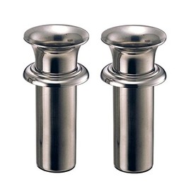 Grave Flowers, Stainless Steel, Medium Insert, Brim, Tube Diameter: 1.9 inches (48 mm) (Small), Ring Bottom Depth: 4.3 inches (110 mm), Set of 1 to 2 (N-48 (Small)