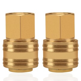 2stk Air Line Connectors 3/8" Euro Airline Hose Compressor Fittings BSP Air Coupler and Plug Kit Couplings Connector Male
