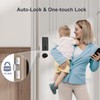 Ulecoce Keyless Entry Door Lock Built-in WiFi with Handle Set,