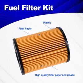 Fuel Filter Kit Compatible with Mini Cooper R55 R56 R57 R58-2007-2015, Mini Cooper and Mini Cooper S - 2008-2014 Clubman, 2009-2015 Convertible, 2007-2013 Hatchback Part Number 11252754870