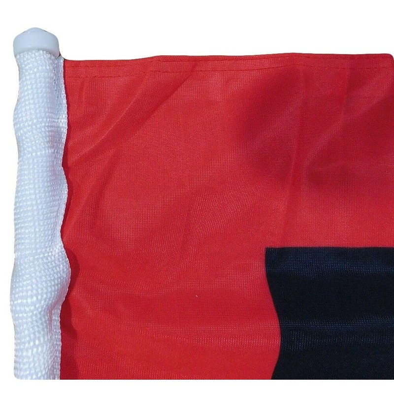 Hurricane Warning 2-Sided 12"x12" Rough Tex 100D Knit Nylon Car